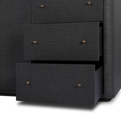 Paula Mahogany Linen Sideboard