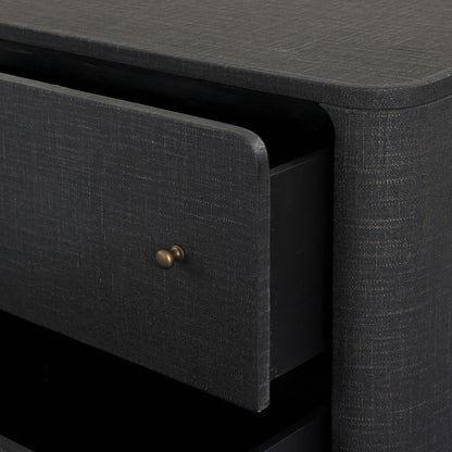 Paula Mahogany Linen Sideboard