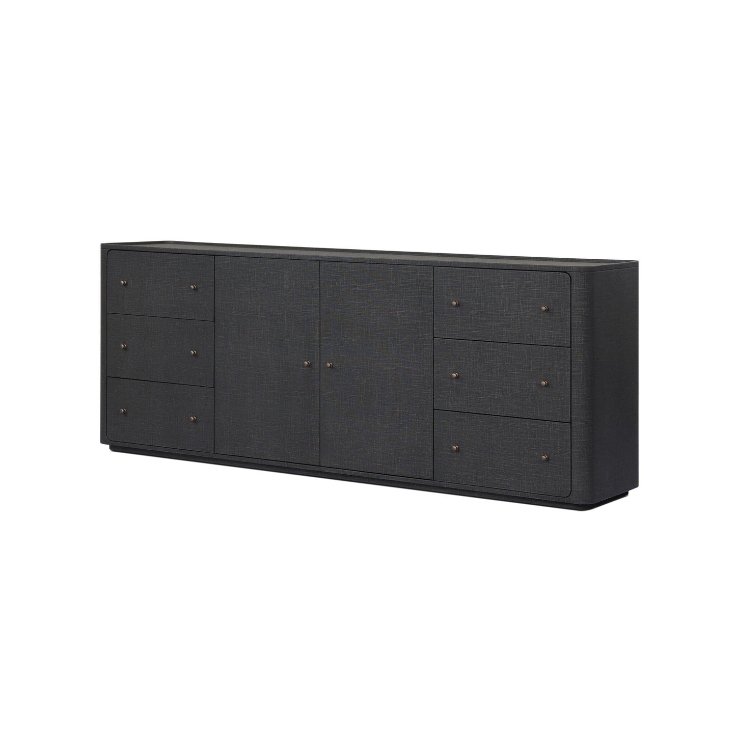 Paula Mahogany Linen Sideboard
