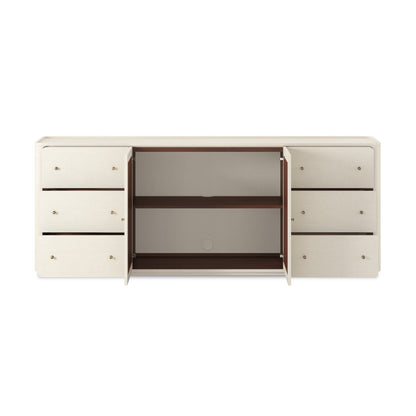 Paula Mahogany Linen Sideboard
