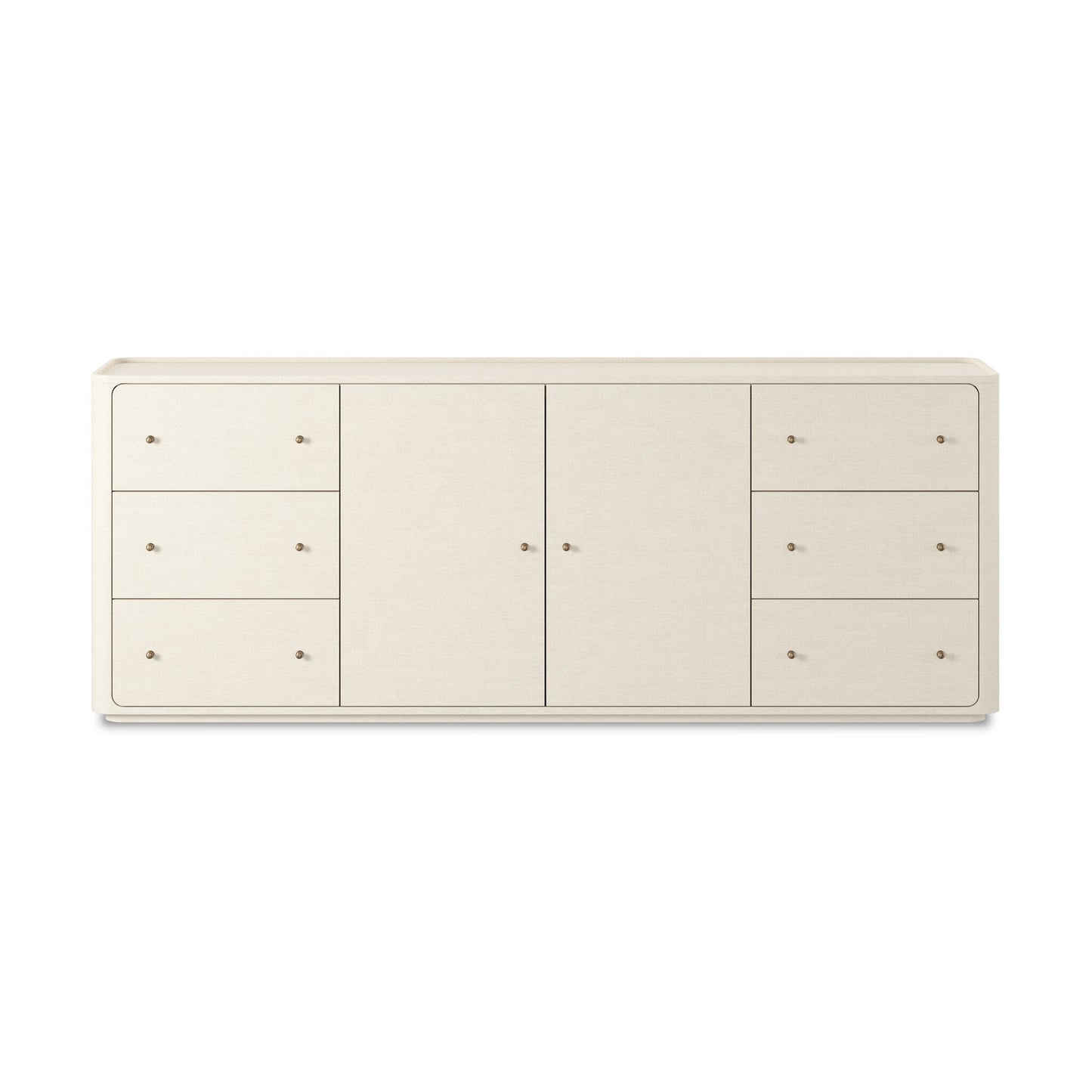 Paula Mahogany Linen Sideboard