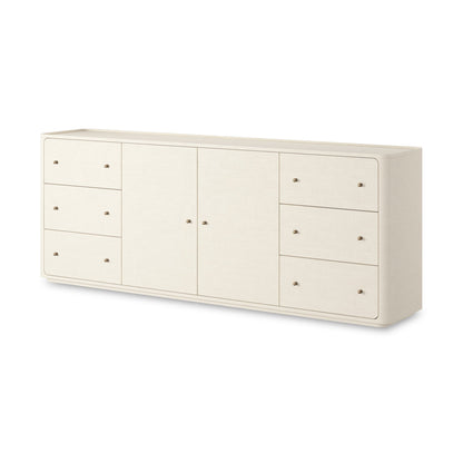 Paula Mahogany Linen Sideboard