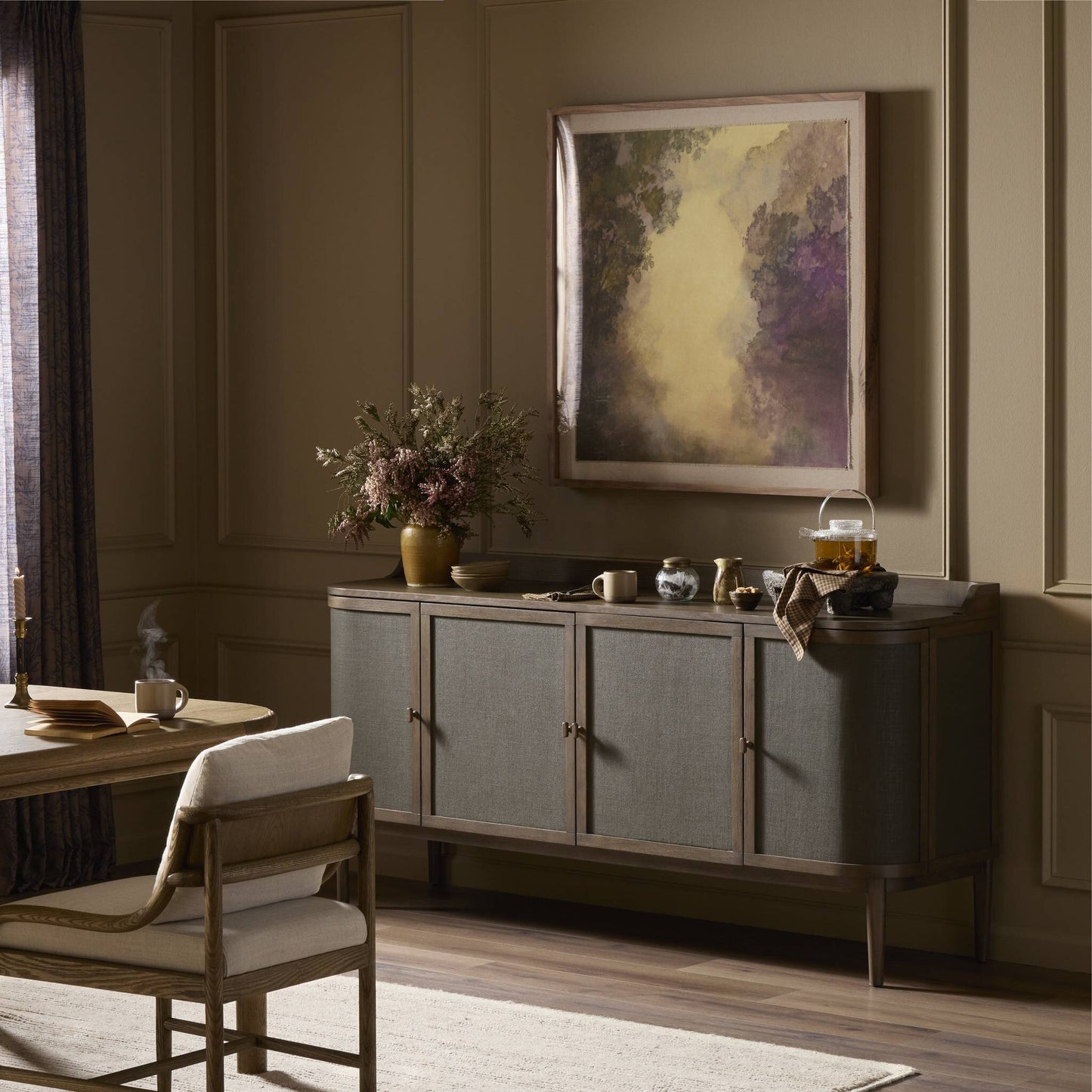Mirabel Saddle Brown Oak Sideboard
