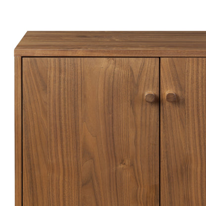 Arturo Four‑Door Walnut Storage Sideboard