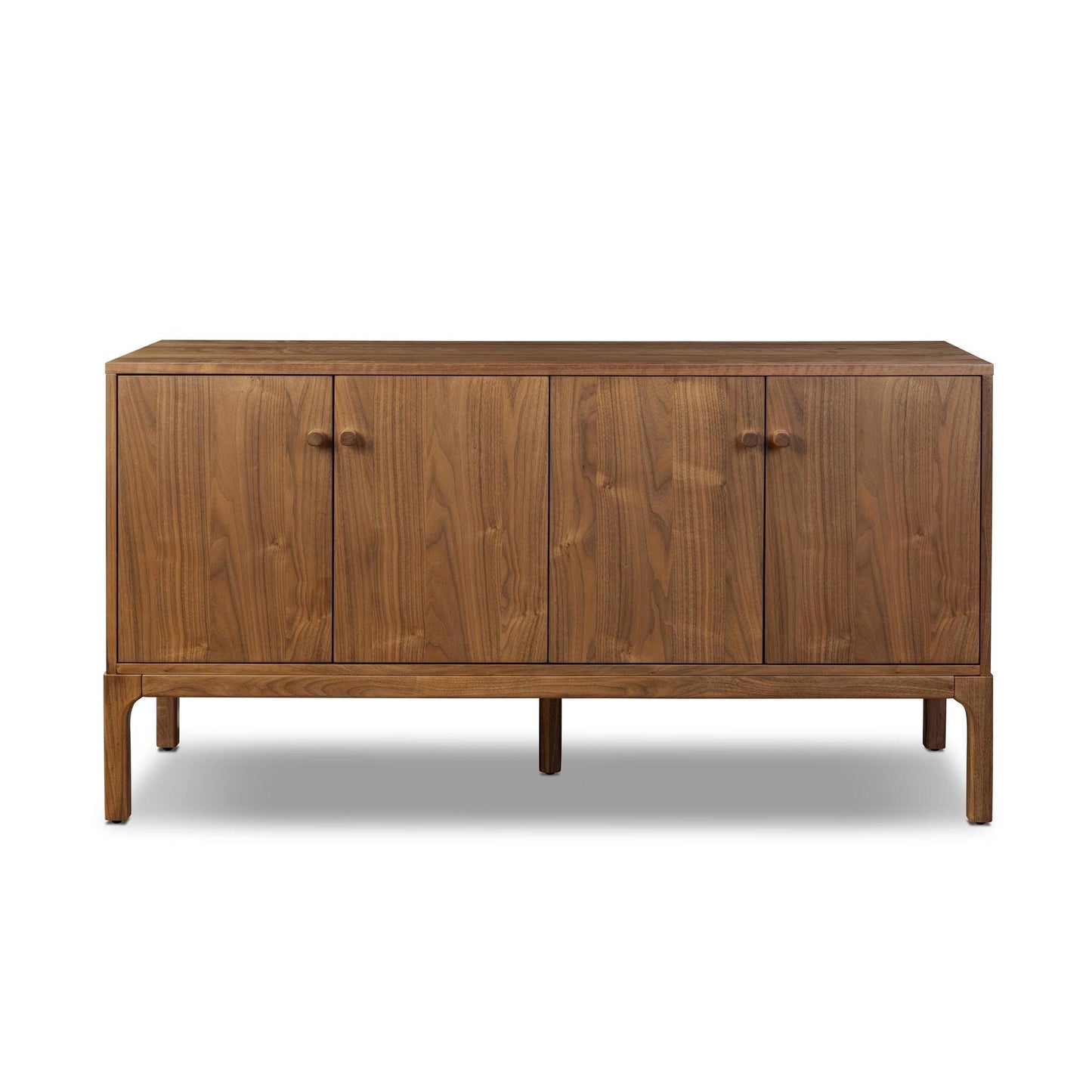 Arturo Four‑Door Walnut Storage Sideboard