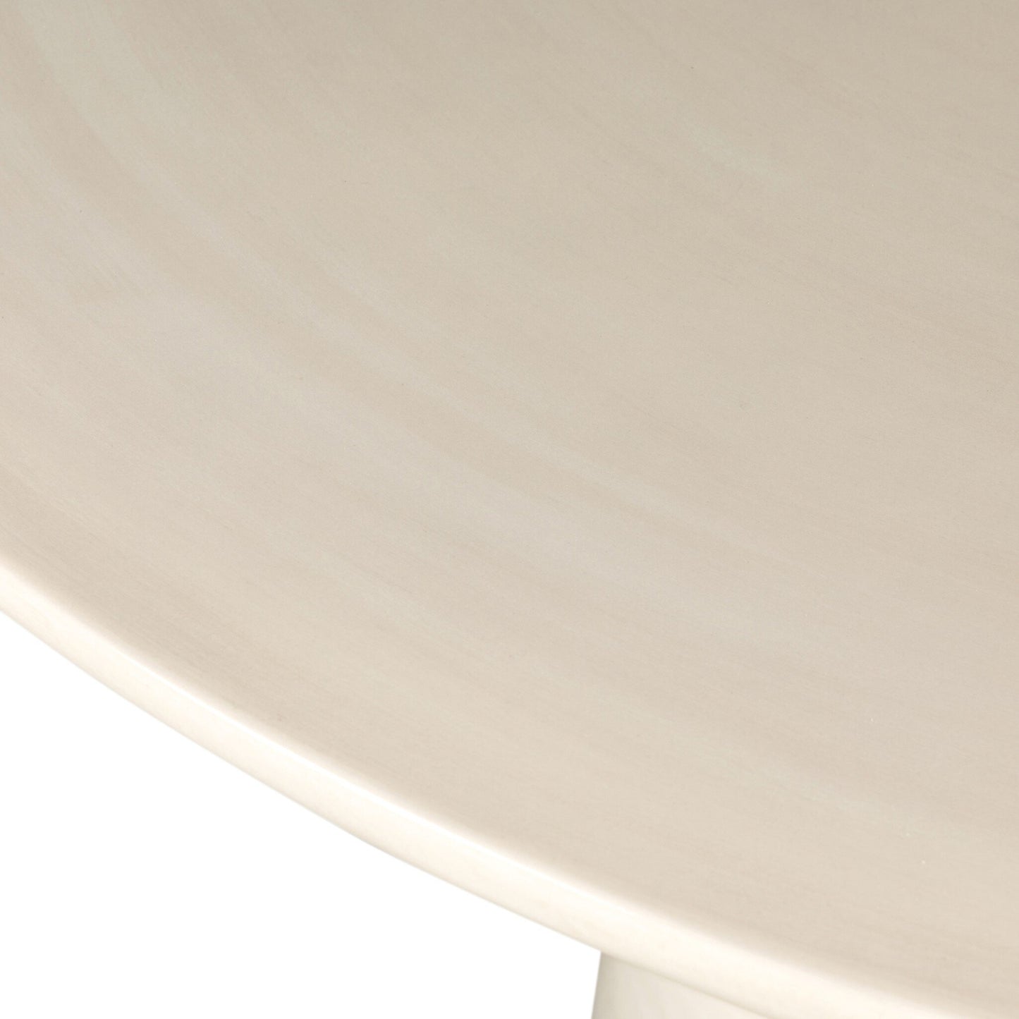 Faber Outdoor Dining Table Glossy Cream Concrete