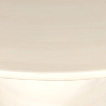 Faber Outdoor Dining Table Glossy Cream Concrete