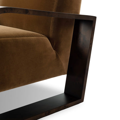 Montez Chair Surrey Ochre High‑Pile Velvet