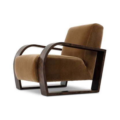 Montez Chair Surrey Ochre High‑Pile Velvet