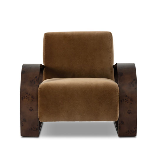 Montez Chair Surrey Ochre High‑Pile Velvet