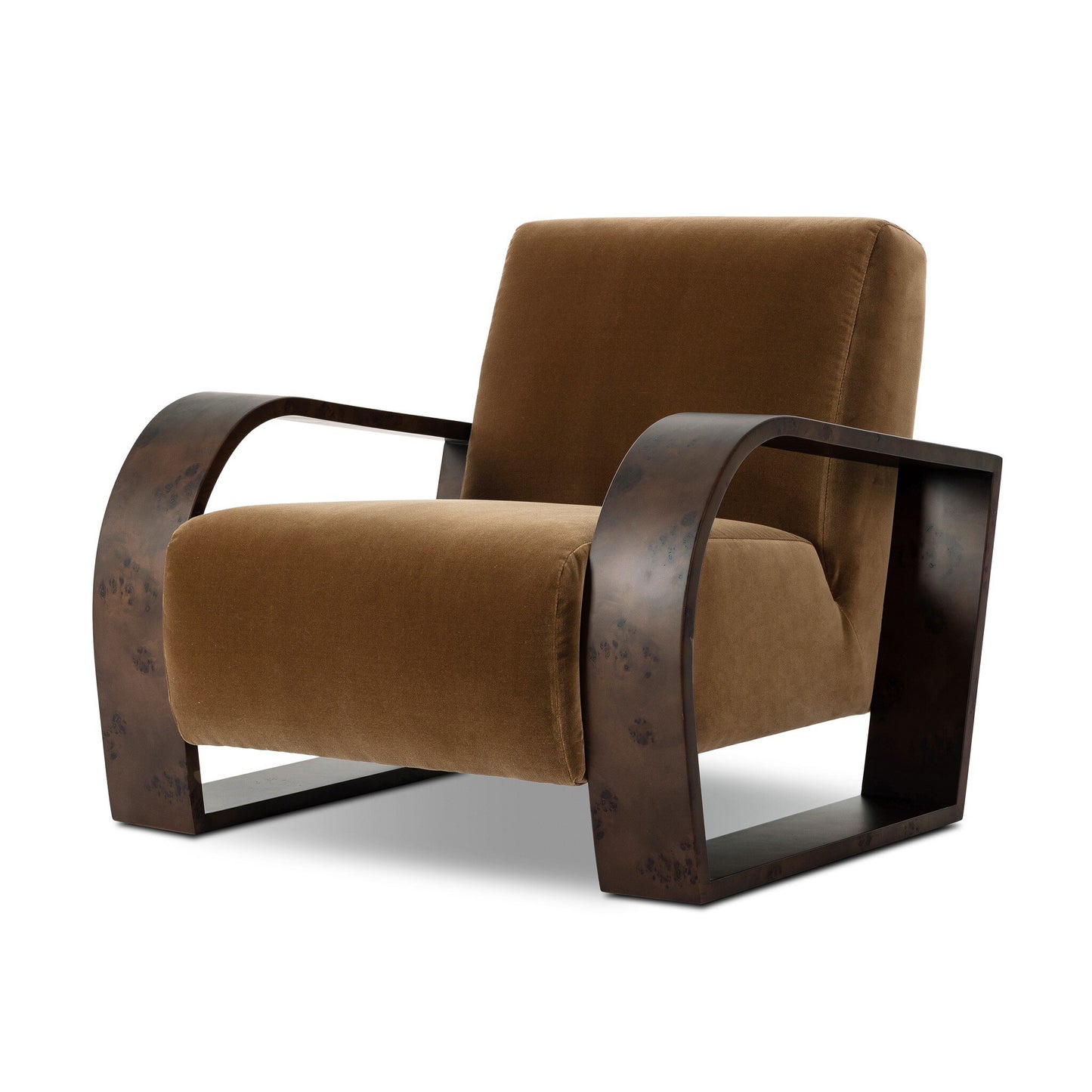 Montez Chair Surrey Ochre High‑Pile Velvet