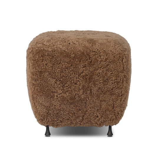 Joey Ottoman Amber Shearling