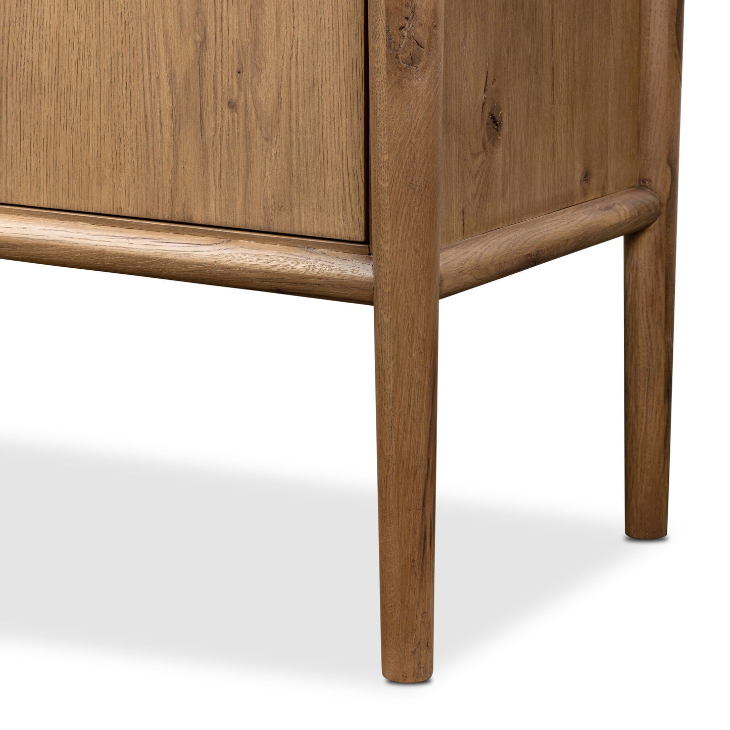Weslin Three‑Drawer Drifted Oak Sideboard