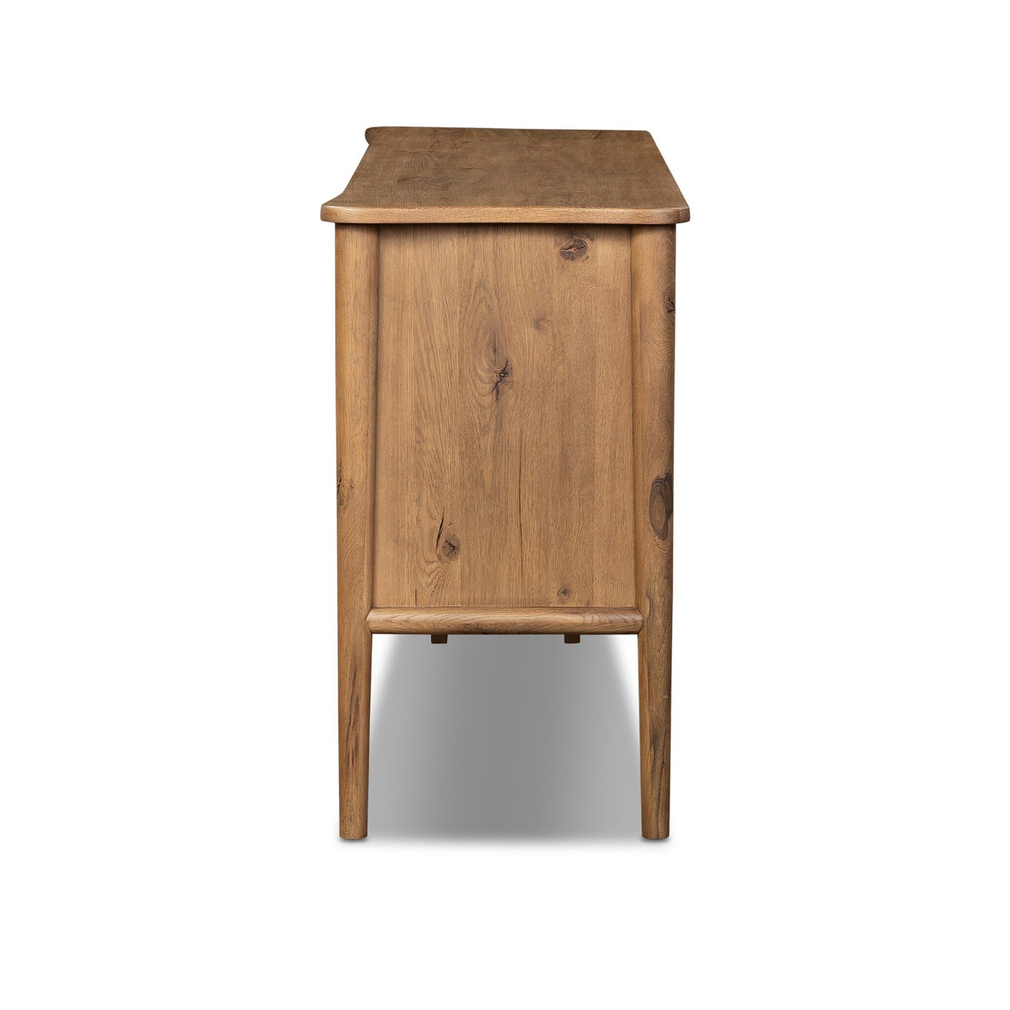 Weslin Three‑Drawer Drifted Oak Sideboard