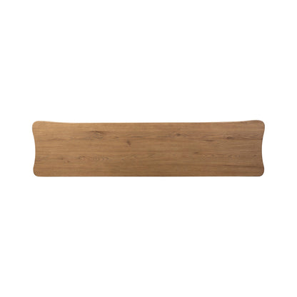 Weslin Three‑Drawer Drifted Oak Sideboard
