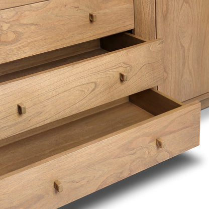 Daxon Wood Sideboard with Drawers and Doors