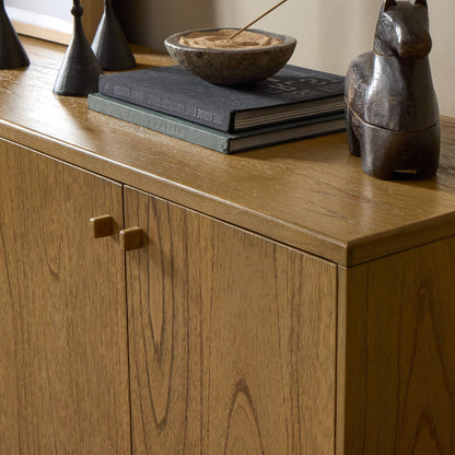 Daxon Wood Sideboard with Drawers and Doors