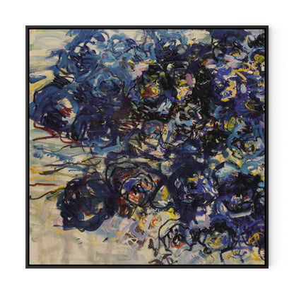 Blue Flowers by Lilia Orlova‑Holmes Black Maple Floater