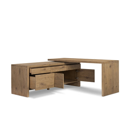 Noah Rotating Desk Smoked Oak