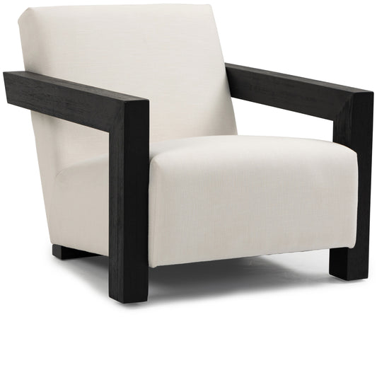 Ward Linen Textured Upholstered Accent Chair – Modern Lounge Chair with Soft Woven Fabric