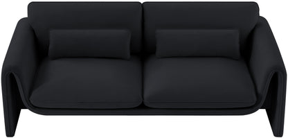 Sloan 86'' Velvet Upholstered Sofa – Elegant Plush Seating with Tufted Design