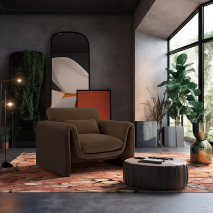 Sloan Velvet Upholstered Chair – Modern Accent Seating with Plush Tufted Design