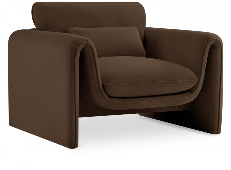 Sloan Velvet Upholstered Chair – Modern Accent Seating with Plush Tufted Design