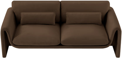 Sloan 86'' Velvet Upholstered Sofa – Elegant Plush Seating with Tufted Design