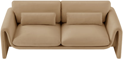 Sloan 86'' Velvet Upholstered Sofa – Elegant Plush Seating with Tufted Design