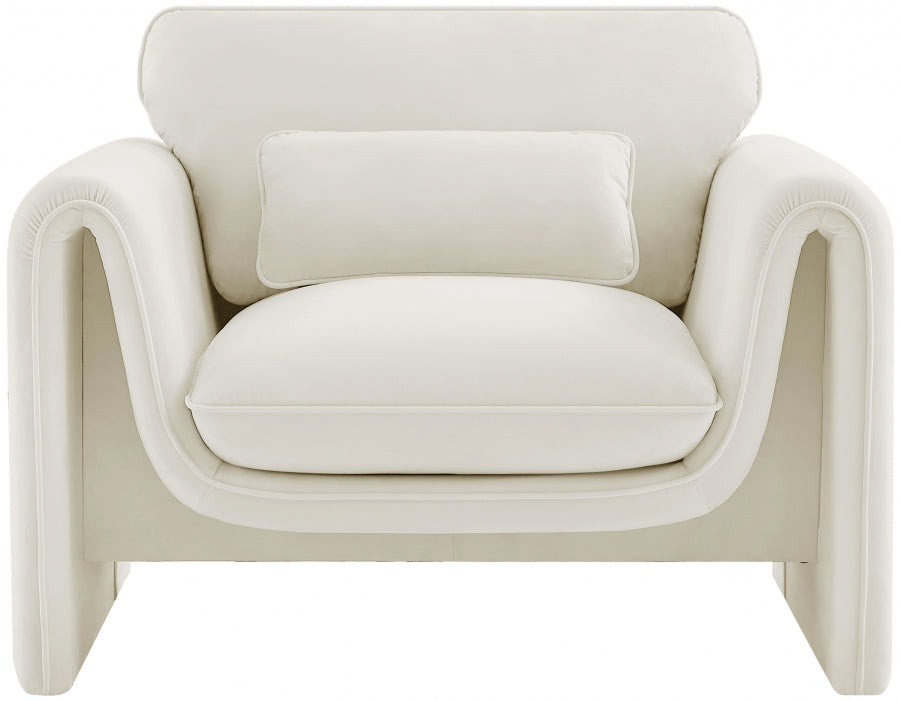 Sloan Velvet Upholstered Chair – Modern Accent Seating with Plush Tufted Design