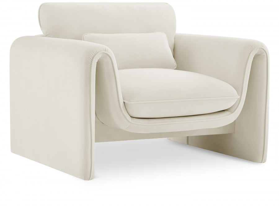 Sloan Velvet Upholstered Chair – Modern Accent Seating with Plush Tufted Design
