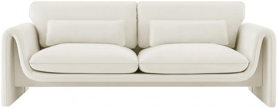 Sloan 86'' Velvet Upholstered Sofa – Elegant Plush Seating with Tufted Design