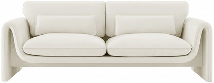 Sloan 86'' Velvet Upholstered Sofa – Elegant Plush Seating with Tufted Design