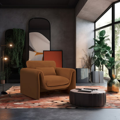 Sloan Velvet Upholstered Chair – Modern Accent Seating with Plush Tufted Design