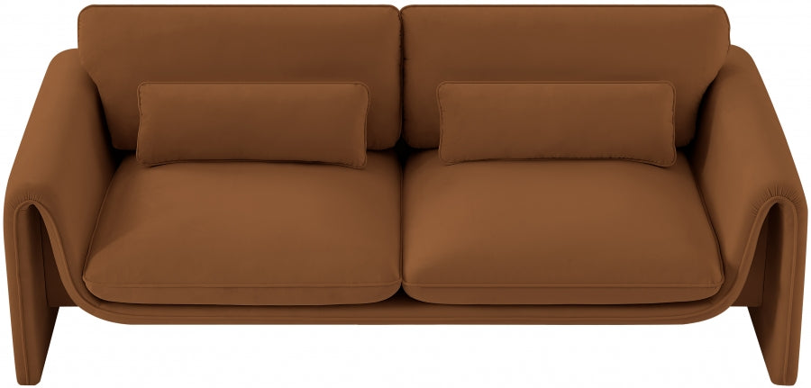 Sloan 86'' Velvet Upholstered Sofa – Elegant Plush Seating with Tufted Design