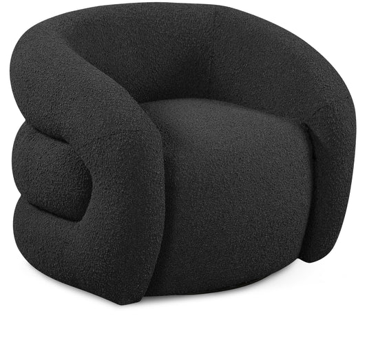 Roxbury Boucle Fabric Swivel Accent Chair – Stylish Upholstered Seating with 360° Rotation