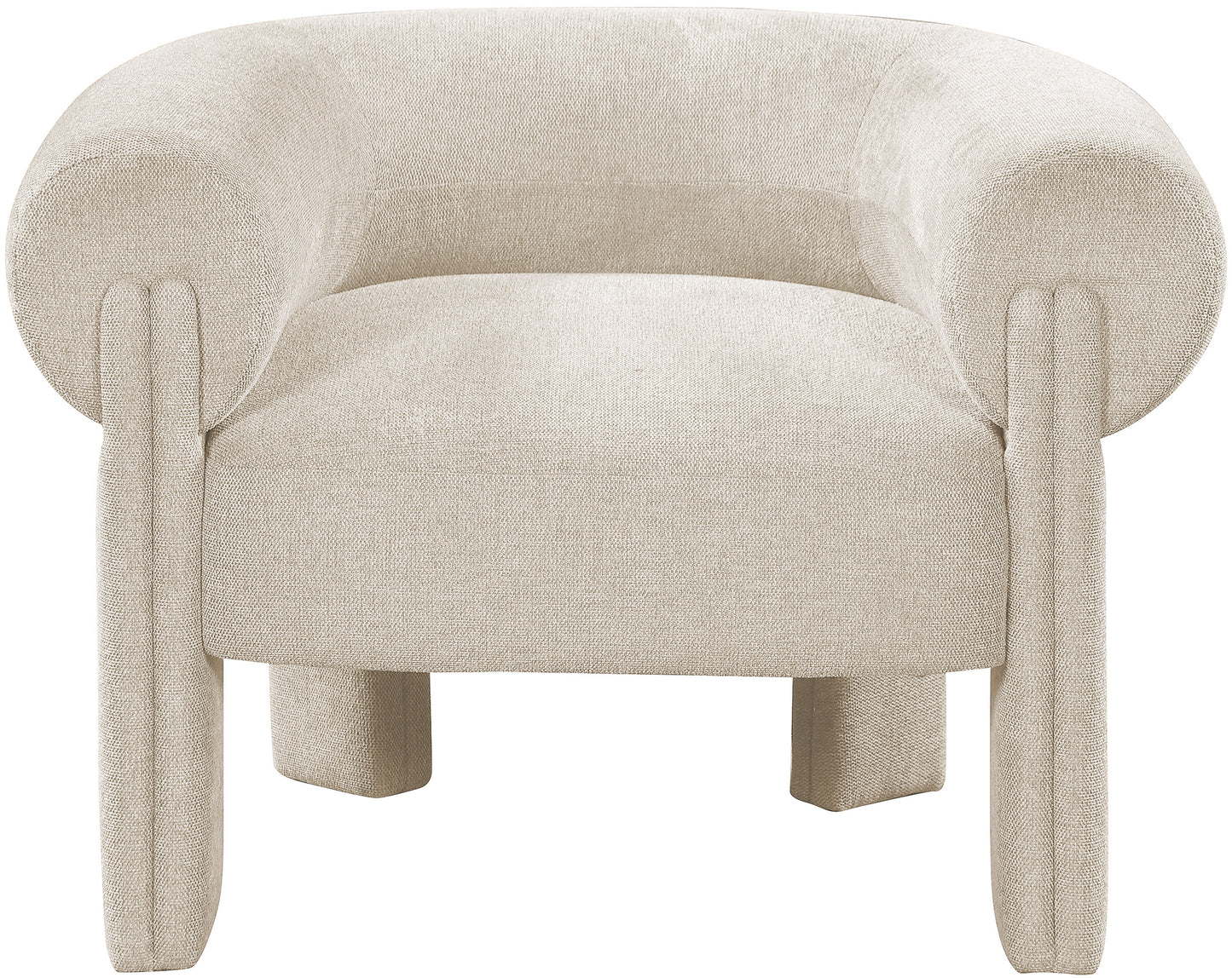 Stefano Fabric Upholstered Accent Chair – Modern Lounge Seating with Sleek Silhouette