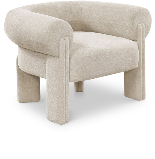 Stefano Fabric Upholstered Accent Chair – Modern Lounge Seating with Sleek Silhouette