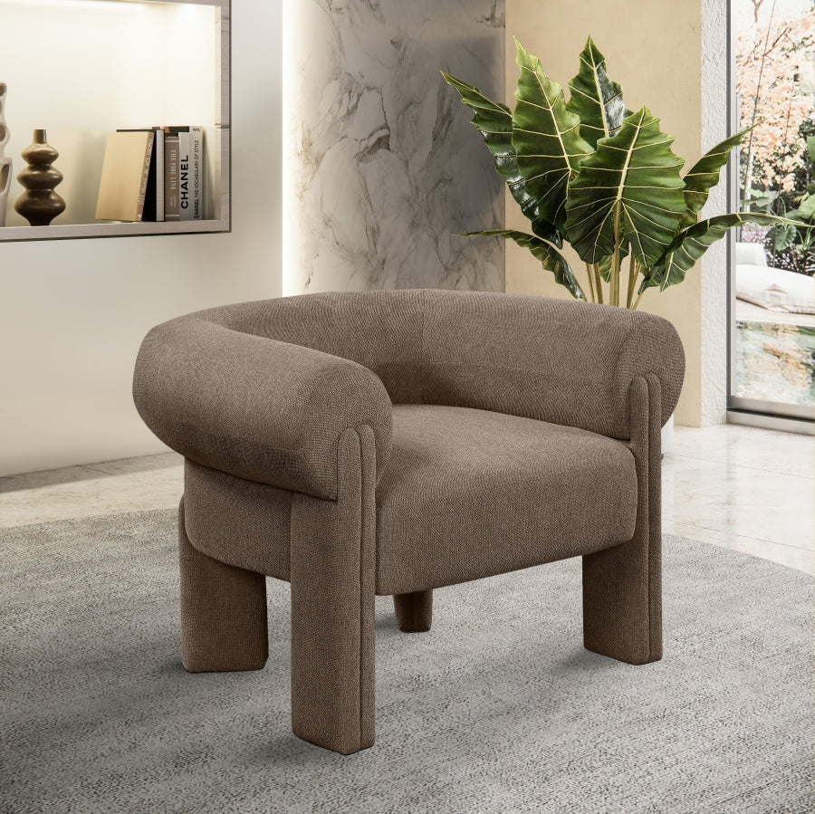 Stefano Fabric Upholstered Accent Chair – Modern Lounge Seating with Sleek Silhouette