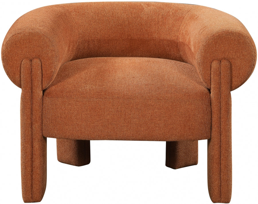 Stefano Fabric Upholstered Accent Chair – Modern Lounge Seating with Sleek Silhouette