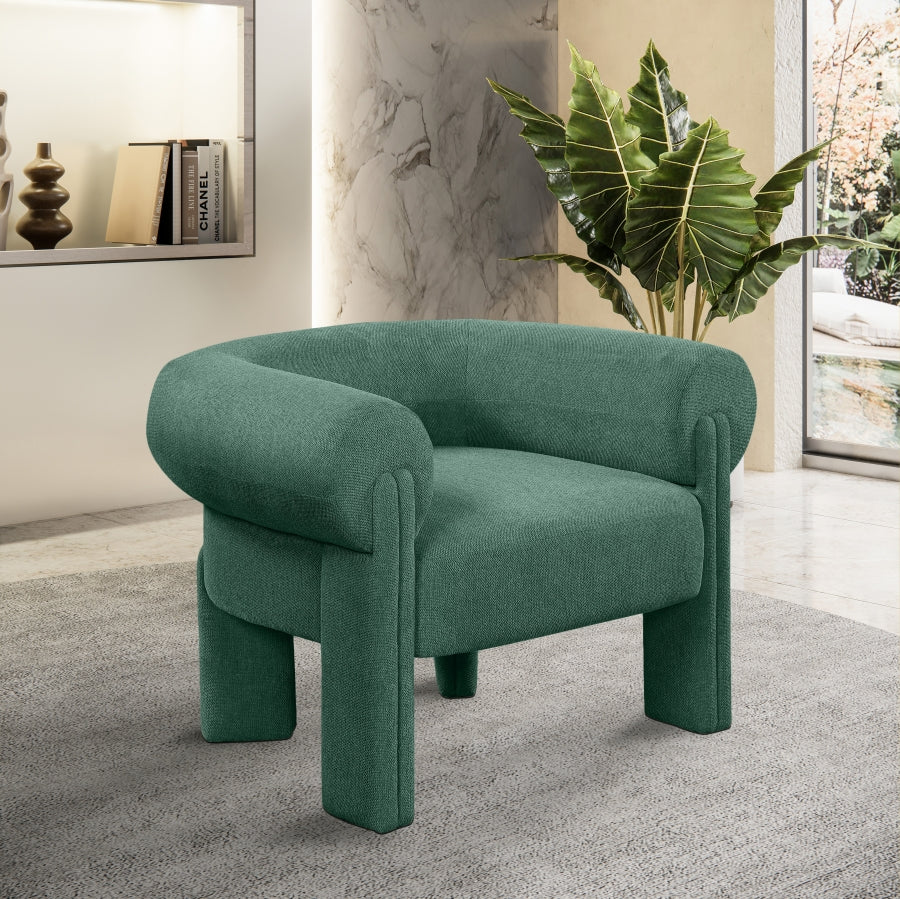 Stefano Fabric Upholstered Accent Chair – Modern Lounge Seating with Sleek Silhouette