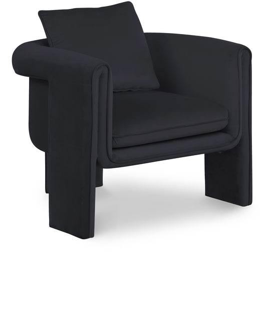 Sloan Velvet Upholstered Accent Chair – Modern Tufted Lounge Seating with Plush Comfort