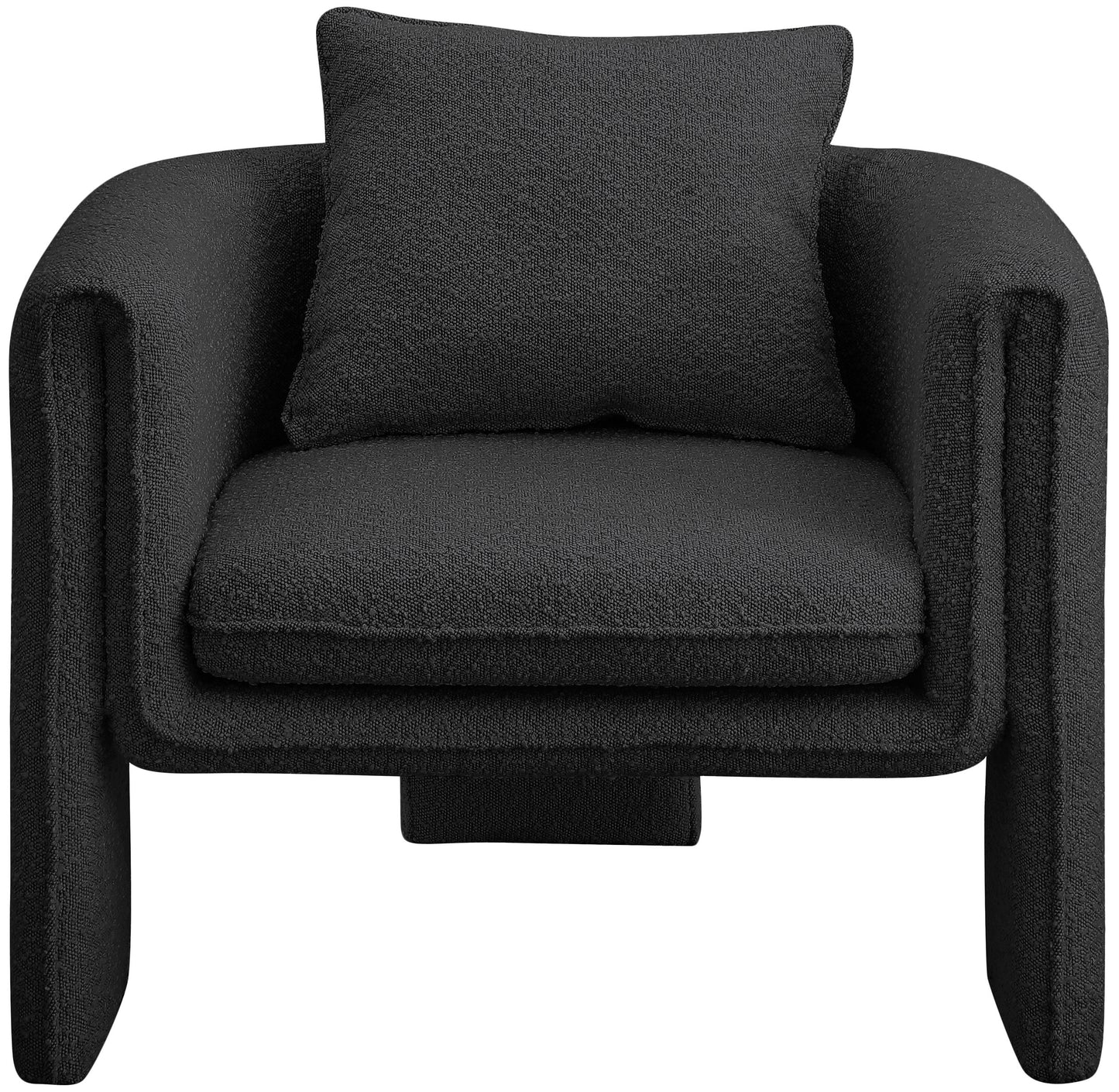 Stylus Boucle Accent Chair – Modern Textured Upholstered Seating with Cozy Comfort