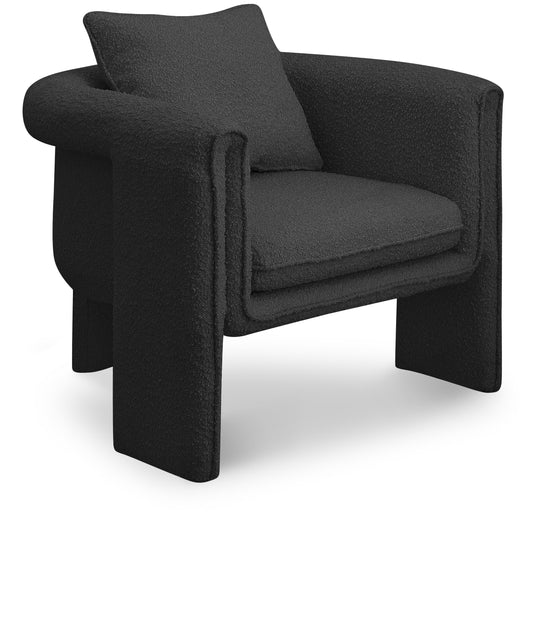 Stylus Boucle Accent Chair – Modern Textured Upholstered Seating with Cozy Comfort