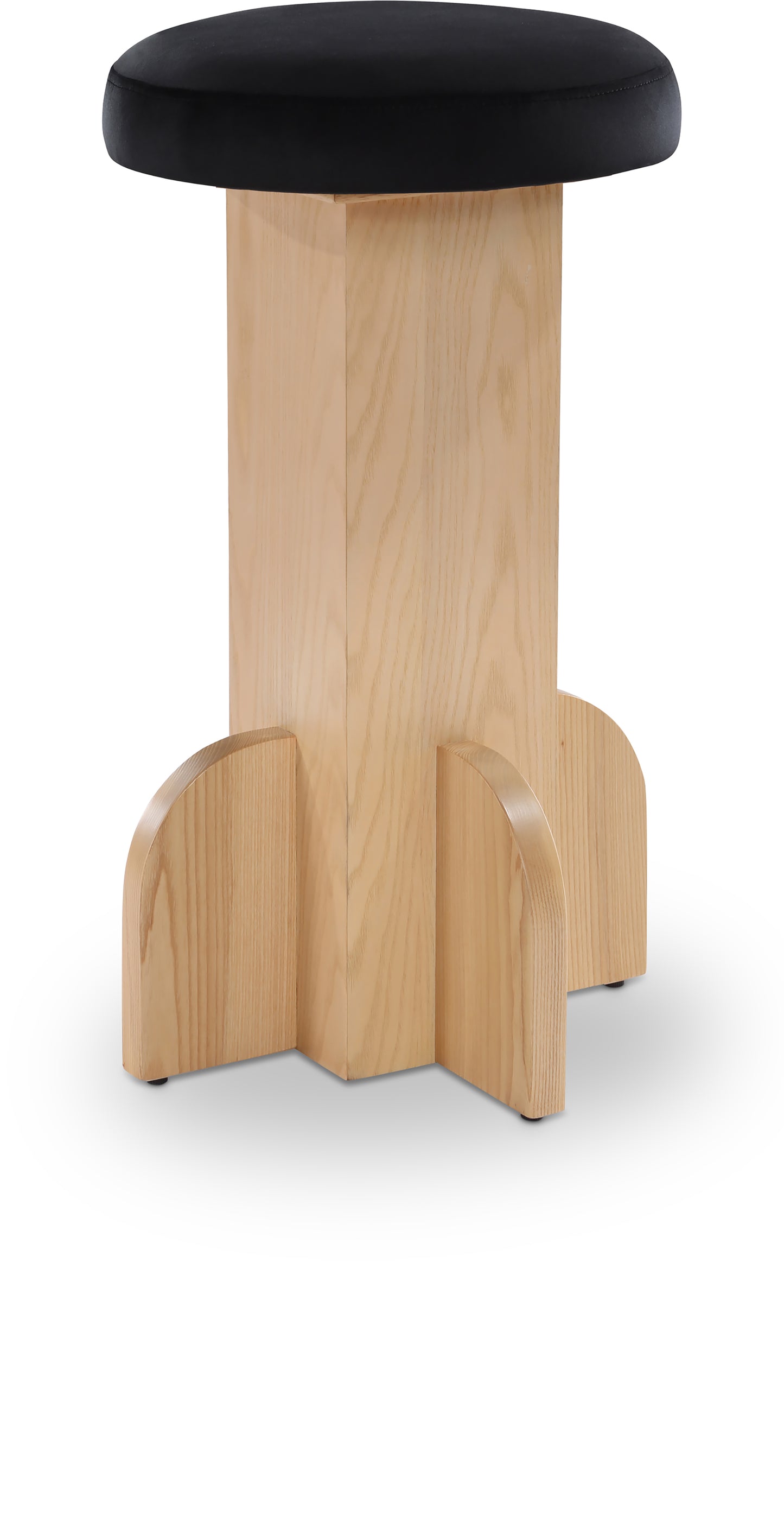 Wyatt Velvet Stool – Upholstered Bar or Counter Height Seating for Kitchen or Dining