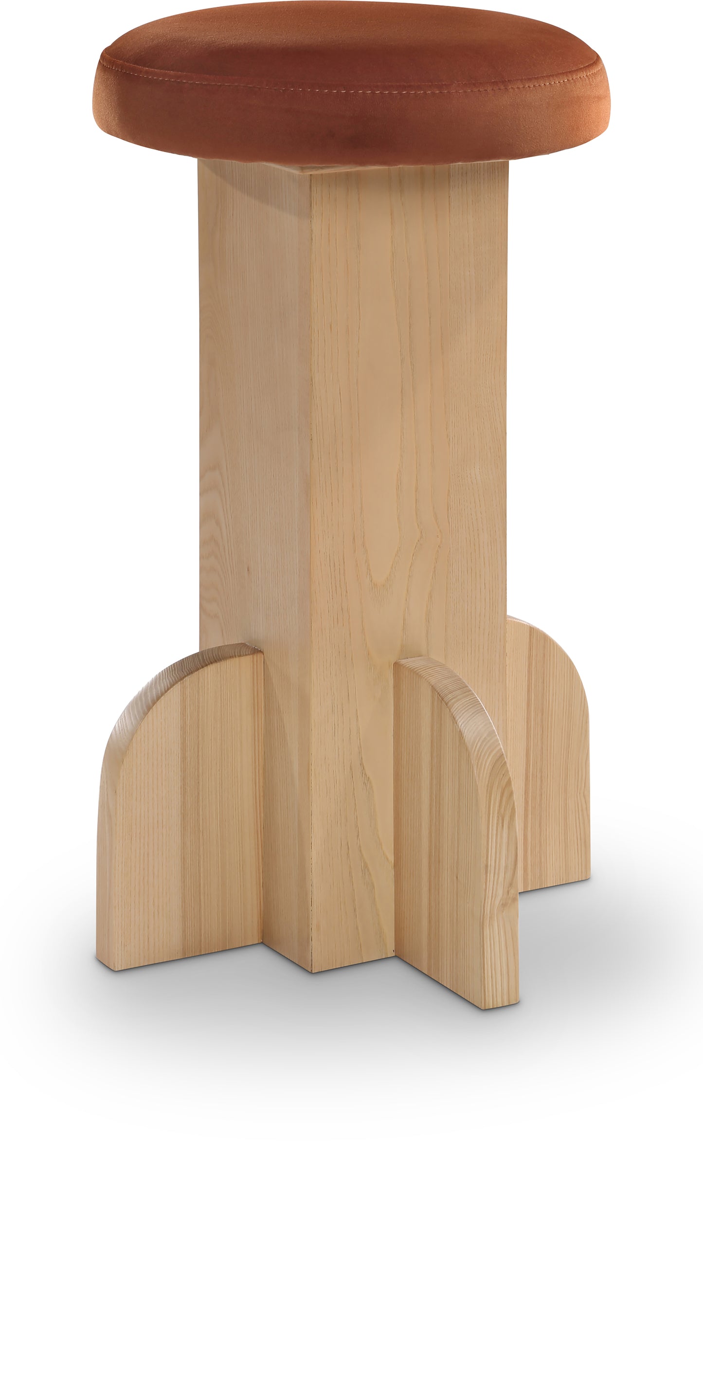 Wyatt Velvet Stool – Upholstered Bar or Counter Height Seating for Kitchen or Dining