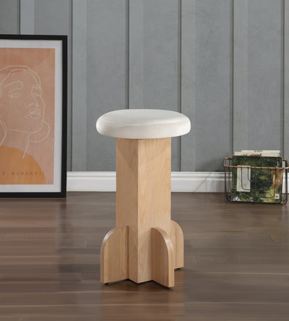 Wyatt Velvet Stool – Upholstered Bar or Counter Height Seating for Kitchen or Dining