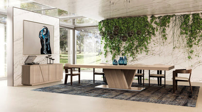 Nova Domus Victoria - Luxury Italian Walnut Dining Table - Modern Extendable Design