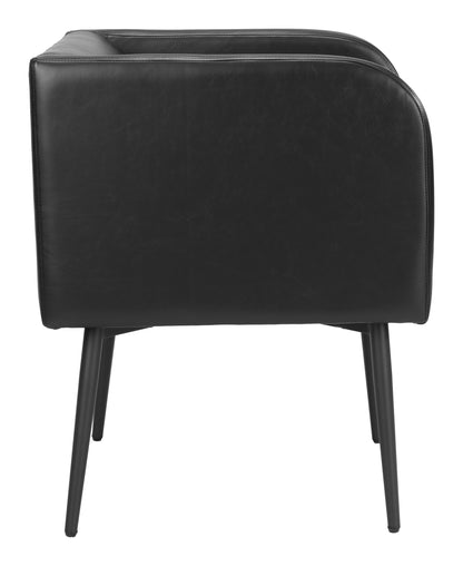 Horbat Dining Chair - Black Modern and Stylish Upholstered Chair for Elegant Dining Rooms