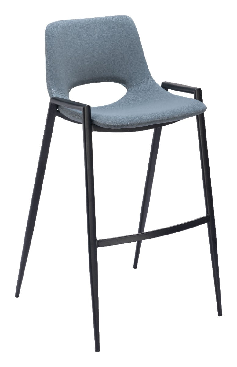 Desi Barstool (Set of 2) Azure Gray